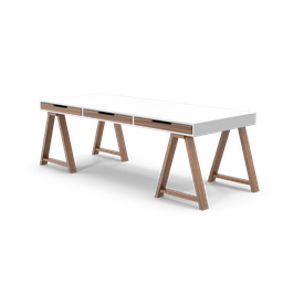 [E-COM06] Glossy Wooden Desk